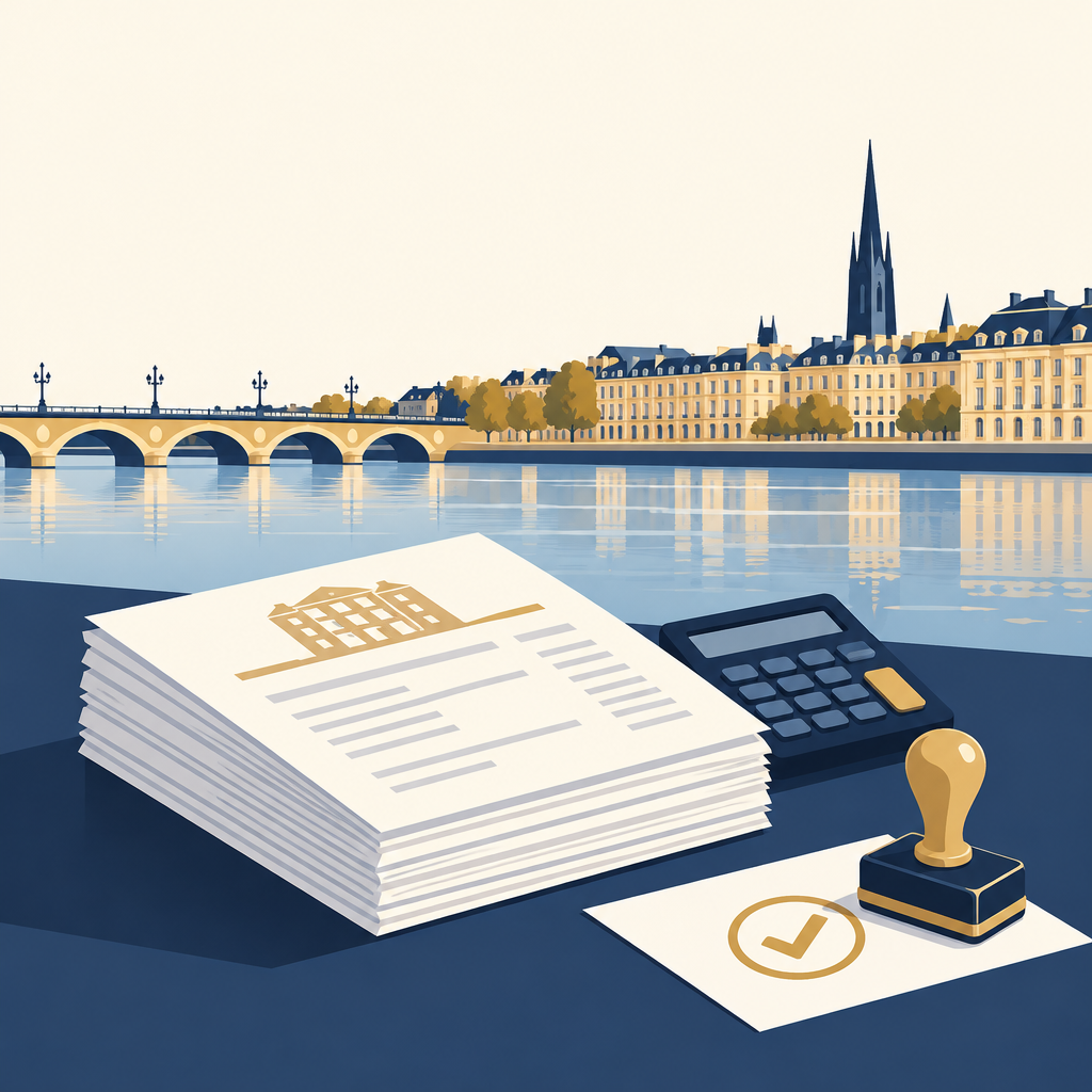 Documents et calculateur, illustration comptable.