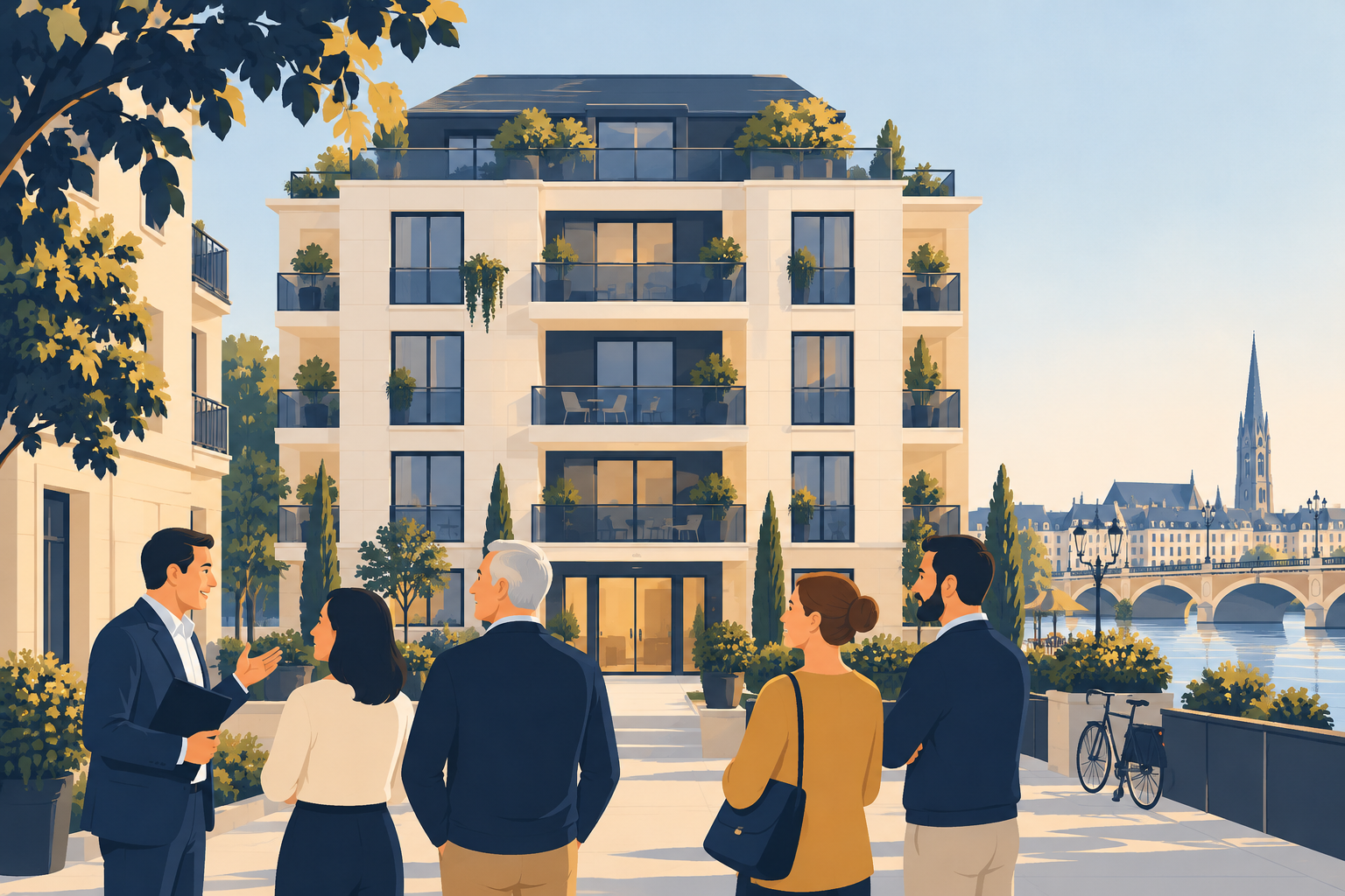 Immeuble de copropriété, illustration.